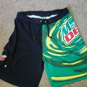 Mtn dew swim trunks